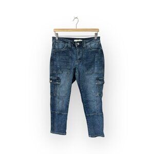 Kancan Avery Straight Leg Cargo Jeans Size 7 / 27 Blue